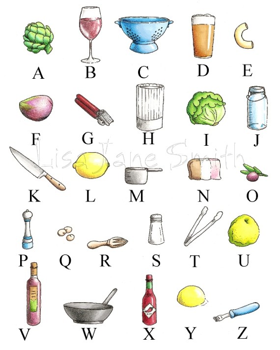 culinary alphabet