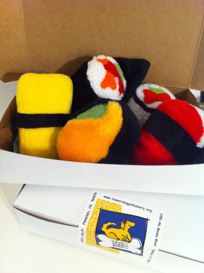 sushi dog toys
