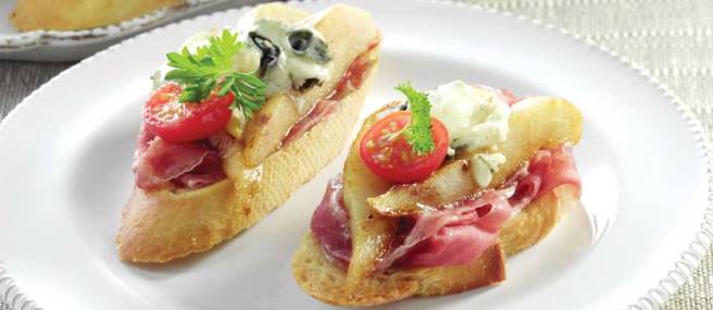ham crostini