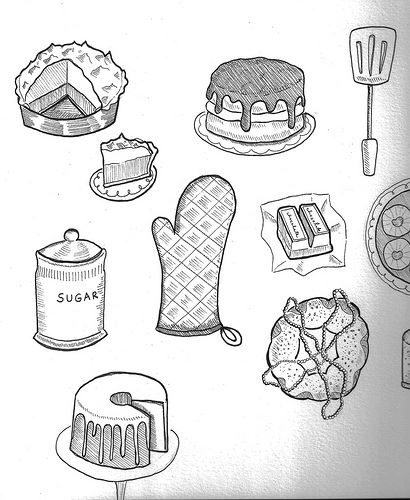 line drawings cakespy