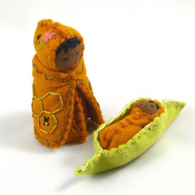 Bee lady and honey drop baby